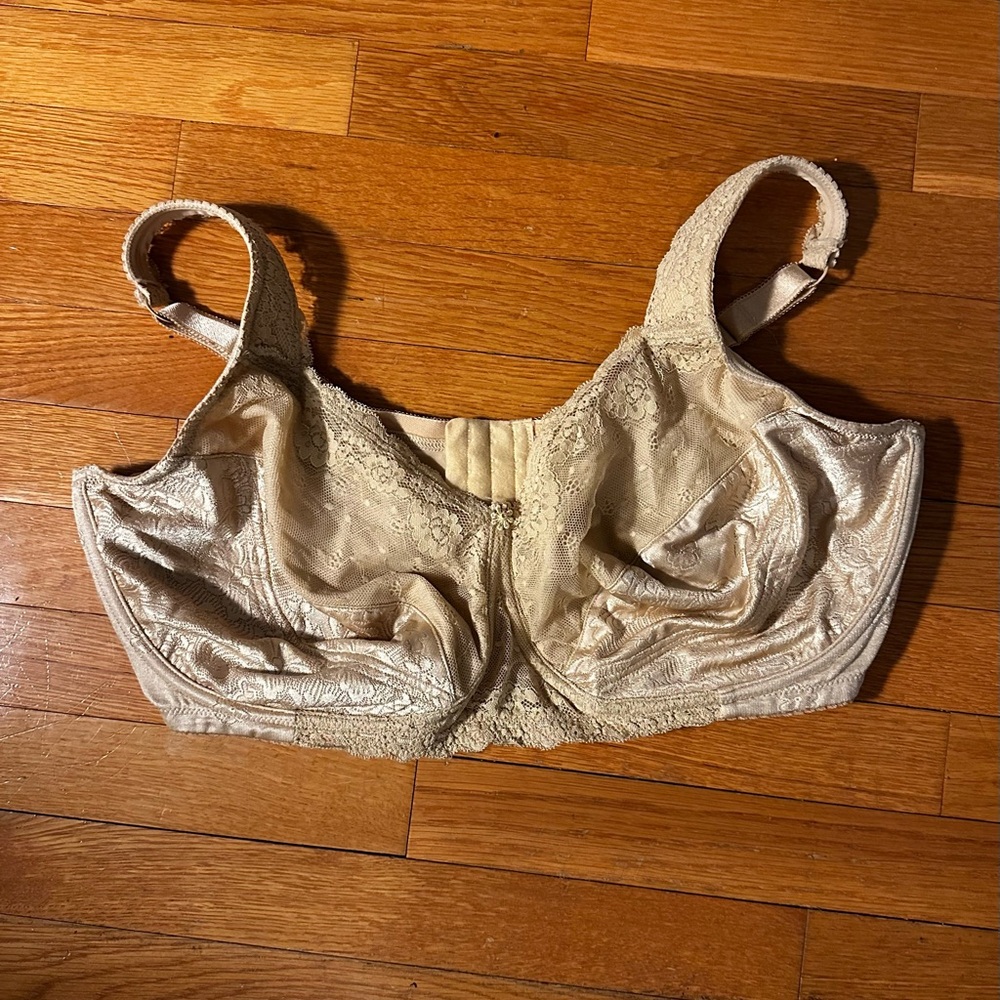 Comfort Choice Beige Lace Bra